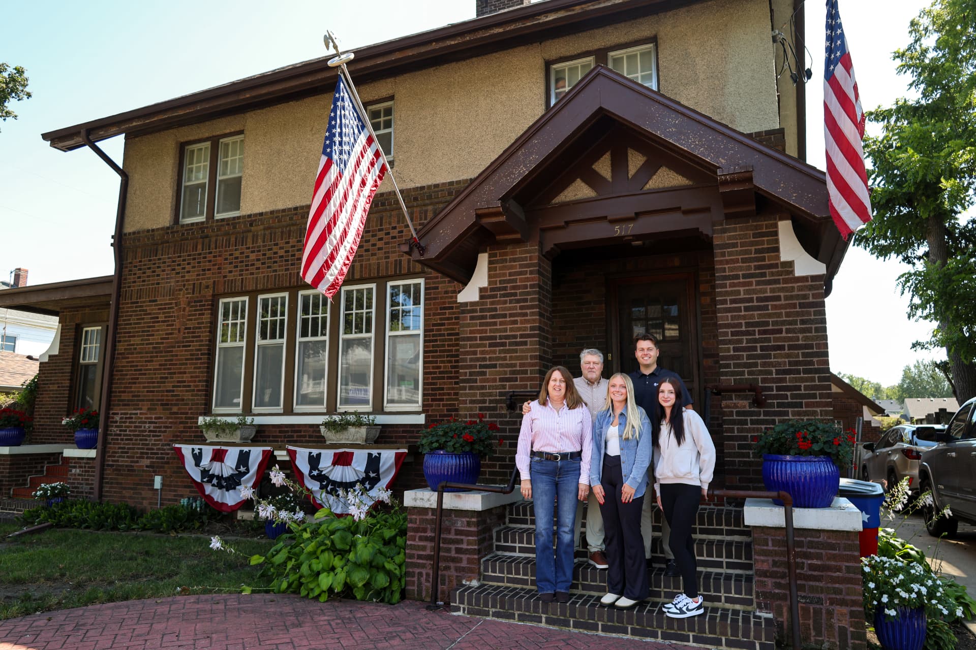 Birch Corp Health team outside the Newton, Iowa office
